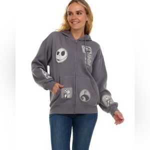 The Nightmare Before Christmas Women's Character Full-Zip Hoodie Size M